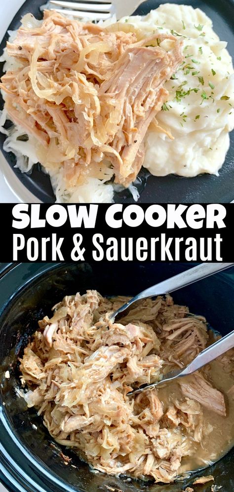 Slow Cooker Pork And Sauerkraut Recipe, Crockpot Pork And Sauerkraut, Pork And Sauerkraut Recipe, Pork Roast And Sauerkraut, Pork Chops And Sauerkraut, Pork And Sauerkraut, Slow Cooker Pork Roast, Sauerkraut Recipe, Pork Chop Recipes Crockpot