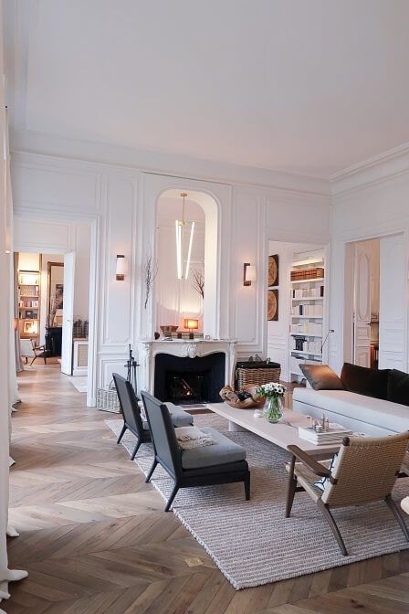 Parisian Style Living Room, Parisian Style Apartment, Parisian Style Home, Parisian Living Room, Parisian Apartment Decor, Parisian Home Decor, French Style Interior, Parisian Decor, Parisian Interior