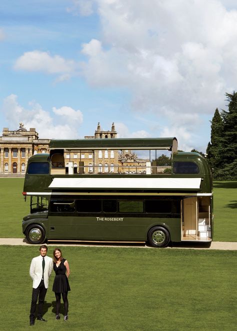 Yes, please. The Double-Decker Pleasure of the Rosebury, Britain’s Posh Bus-Restaurant | Vanity Fair Bus Exterior, Bus Restaurant, Riva Yachts, Mobile Restaurant, Hotel Bel Air, Blenheim Palace, Decker Bus, Food Truck Design, Tour Bus