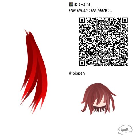 Hair brush On ibispaint X Gacha Hair Pen Ibis Paint, Anime Hair Brush Ibispaint, Kazyeoussy Ibis Paint Hair Brush, Gacha Edit Brush, Hair Brush Codes Ibis Paint, Brush For Hair Ibispaint, Hair Qr Code Ibis Paint Gacha, Brushes For Hair Ibis Paint, Gacha Pen Ibispaint