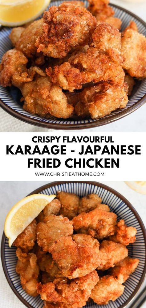 Dinner Recipes Japanese Meals, Japanese Crispy Chicken, Crowberry Recipe, Japanese Marinade For Chicken, Japanese Food Entree, Karage Chicken Recipe Air Fryer, Japanese Fried Chicken Recipe, Dinner Ideas Japanese, Japan Chicken Recipes