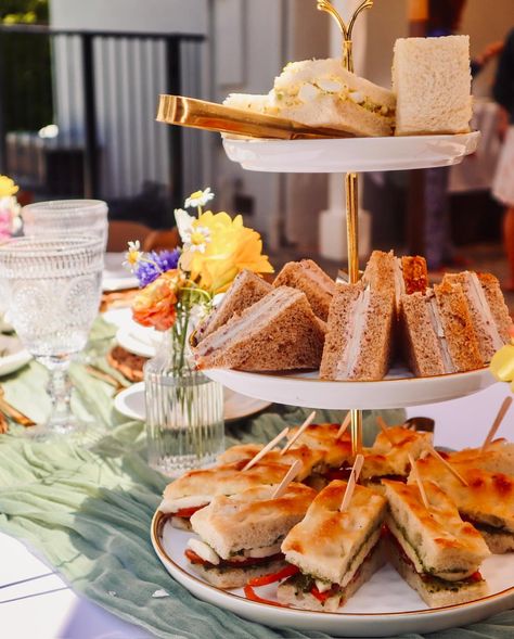 Tea Parties 🤝 Brides 🤝 Festie Grateful to be a part of this stunning tea party celebrating the soon-to-be, Mrs. Morgan. We were in love with the theme and had so much fun putting this together with @kimskaran_3 #teaparty #bridalshowerdecor #bohodecor #festieevents #eventplanner #eventplanning #losangelesevents #partyplanners #eventdesign Tea With Bride To Be, Tea With The Bride To Be Decor, Princess And The Frog Tea Party, Tea Party Engagement Party, Tea With The Bride To Be, Yellow Tea Party, Bridal Shower High Tea, Tea Party Wedding Shower, Southern Tea