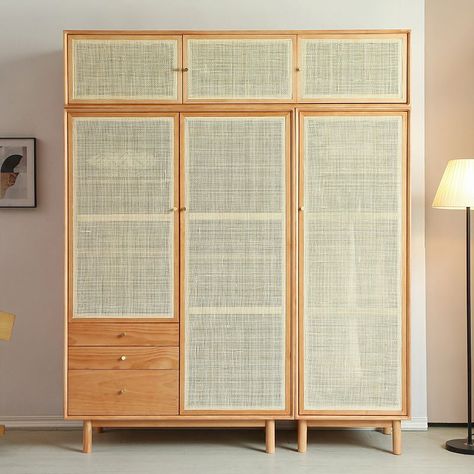 Diy Freestanding Wardrobe, Freestanding Wardrobe Bedroom, Free Standing Wardrobe Ideas, 70s Wardrobe Furniture, Danish Wardrobe, Wardrobe Freestanding, Wardrobe Design Bedroom Modern, Freestanding Wardrobe, Modern Armoire