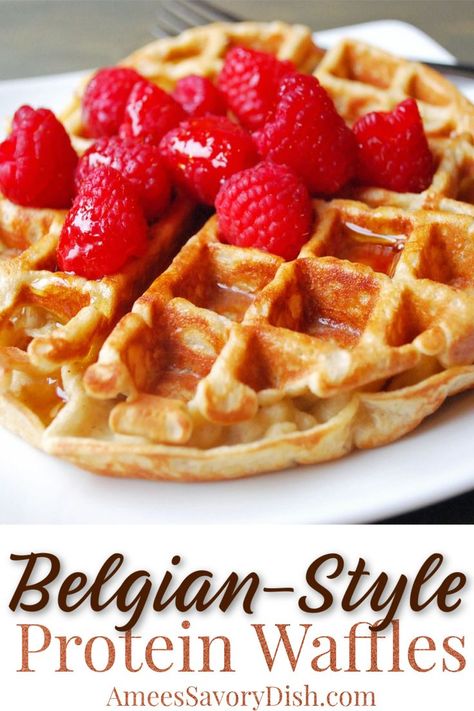 Diy Protein Waffles, Cottage Cheese Waffle Recipe, Cottage Cheese Oats, High Protein Waffle Recipe, Waffle Recipe Healthy, Belgian Waffles Recipe, Cheese Waffles, Waffle Maker Recipes, Gluten Free Protein