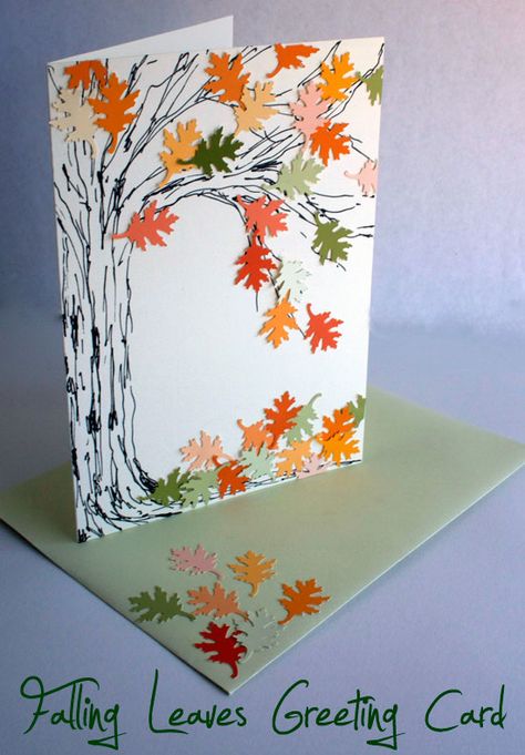 16 Last Minute Thanksgiving Ideas Fall Card Making Ideas, Thanksgiving Cards Diy Simple, Cute Greeting Card Ideas, Fall Birthday Cards Handmade, Fall Card Ideas, Thanksgiving Card Ideas, Autumn Greeting Cards, Paint Chip Cards, Thanksgiving Cards Handmade