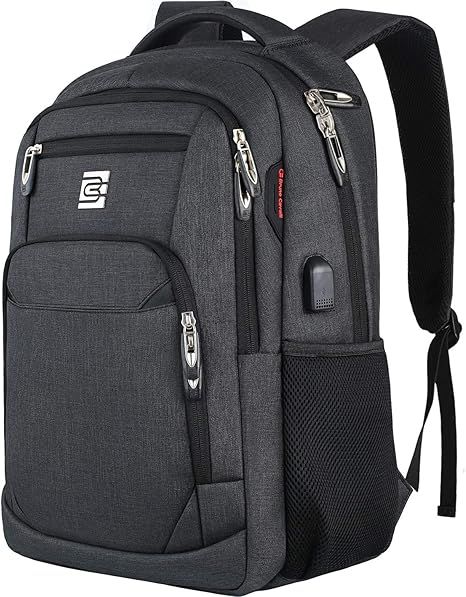 Amazon.com: Laptop Backpack,Business Travel Anti Theft Slim Durable Laptops Backpack with USB Charging Port,Water Resistant College Computer Bag for Women & Men Fits 15.6 Inch Laptop and Notebook - Black : Electronics College Computer, 17 Inch Laptop Backpack, Laptop Backpack Mens, Best Travel Backpack, School Bag College, Luggage Strap, Macbook Laptop, Backpack For Women, Adjustable Bag