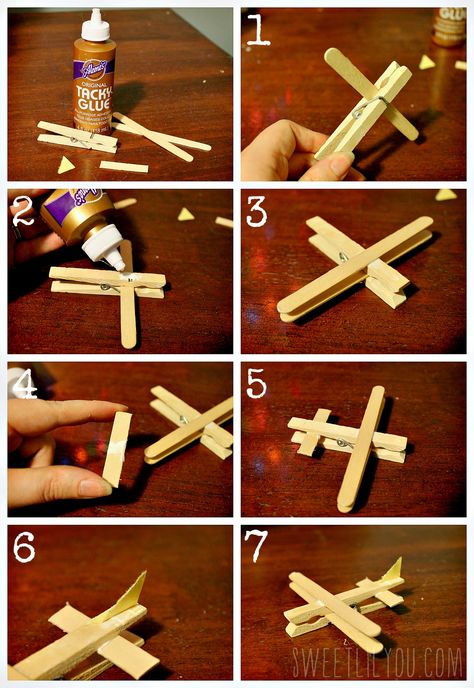 Airplane Craft, Popsicle Stick Art, Clothespin Diy Crafts, Kerajinan Diy, Airplane Crafts, Airplane Birthday Party, Paper Airplane, Popsicle Stick Crafts, Lesson Planning