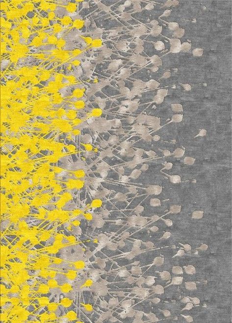 Rugs Ideas, Rug Grey, Rug Gray, Yellow Rug, Carpet Design, Gray Yellow, Mellow Yellow, Grey Rugs, Textures Patterns