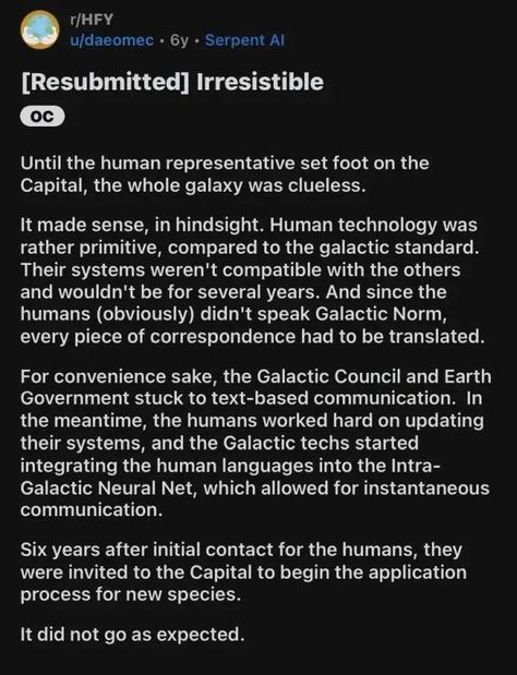 Humans are Irresistible - Media Chomp Human Alien Stories, Losing Touch With Reality, Alien Human, Short Story Prompts, Space Orcs, Space Australia, Funny Tumblr Stories, Space Story, Humanity Quotes