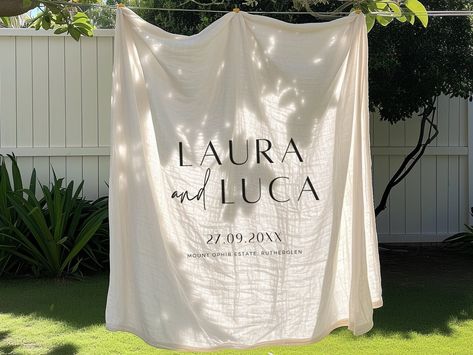 Minimal Fabric Wedding Sign, Material Wedding Reception Sign, Modern Large Linen Sign, Simple Editable Wedding Template, DIY Sign, BP001 Fabric Wedding Sign, Paint Wedding, Reception Sign, Wedding Reception Signs, Sign Materials, Reception Signs, Wedding Fabric, Wedding Signage, Diy Signs