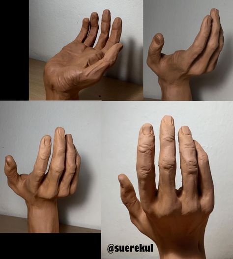 Hand Sculpting Clay, How To Make A Hand Out Of Clay, Clay Hand Sculpture Tutorials, Clay Hand Tutorial, Clay Hands Sculpture, Ceramic Hand Sculpture, Hand Sculpture Clay, Beginner Sculpture, Hand Clay Sculpture