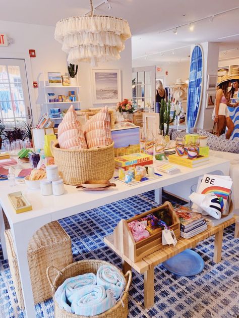 Preppy Boutique, Coastal Boutique, Gift Shop Displays, Beachy Theme, Clothing Store Interior, Coastal Aesthetic, Dream Summer, Beach Room, Salty Dog