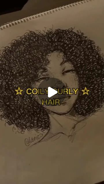 Ln3arts on Instagram: "HOW TO DRAW CURLY HAIR!☆" Coily Hair Drawing Tutorial, Draw Curly Hair Tutorial, How To Draw A Curly Hair, Curly Hair Drawing Tut, How To Color Curly Hair, Curly Hairstyles Sketch, How To Draw Afros, Shading Curly Hair, How To Draw Edges Hair