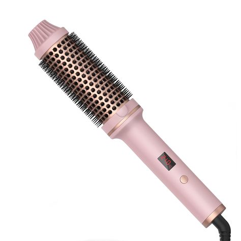 PRICES MAY VARY. 【Professional effects】Bstfire 3-in-1 Hot Brush for Bouncy Curls, Sleek Straight Styles, 1.5-inch Hot Curling Brush, which delivers loose, natural and bouncy curls and the look of a blowout, for salon-quality results at home, combing and smoothing your hair anytime you want, allowing you to effortlessly create a salon-quality bouncy blowout in a very short amount of time. 【hot brush】Heated Round Brush with Negative Ion Technology, the curling iron is made with PTC+ABS, so it is a Round Brush Blowout, Round Brush Hair Dryer, Heated Round Brush, Bouncy Blowout, Blowout Brush, Hot Brush, Straightening Hair, A Blowout, Rotating Curling Iron