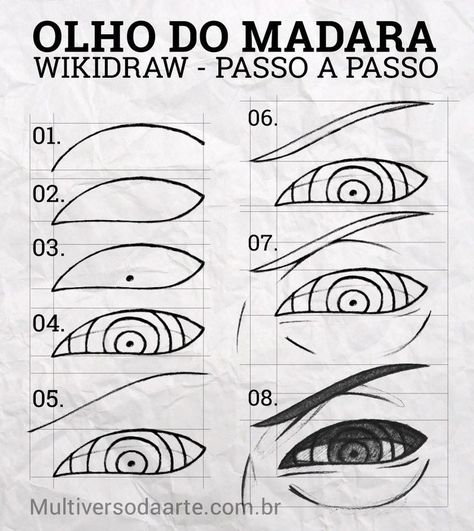 Naruto Drawings Easy, Naruto Madara, Naruto Painting, How To Draw Anime Eyes, Naruto Sketch Drawing, Manga Tutorial, Eye Drawing Tutorials, Naruto Sketch, Best Anime Drawings