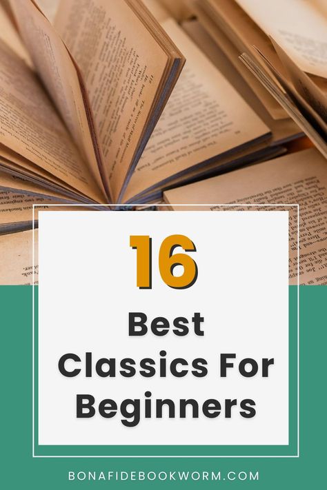 The classic books on this list are handpicked to be some of the easiest classics to read, as well as classics that are most definitely worth the time spent reading them. Many of them are fun stories that you’ll love; others are books that have highly influenced popular culture; and still others touch on important themes that make them classics you won’t want to miss. And some of the books here combine all three of these elements! Classic Reading List, Popular Books To Read, Classic Books To Read, Classics To Read, Best Classic Books, I Capture The Castle, Reading Facts, Best Books Of All Time, Books For Beginners