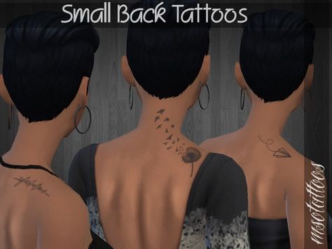 luvjake's Small Back Tattoo Sims 4 Cc Small Tattoo, Tattoo Sims 4 Cc, Tattoos Sims 4, Sims Tattoos, Cute Sims, Sims 4 Cc Sims, Small Back Tattoos, Sims 4 Tattoos, Cc Folder