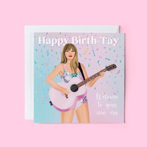 Happy Birth-tay / Taylor Swift Inspired Birthday Card / - Etsy UK Taylor Swift Inspired Birthday, Taylor Swift Birthday Card, Swiftie Birthday, 34th Birthday, Taylor Swift Inspired, Taylor Swift Birthday, Ball Birthday, Queen Birthday, Sweet 16 Birthday Party