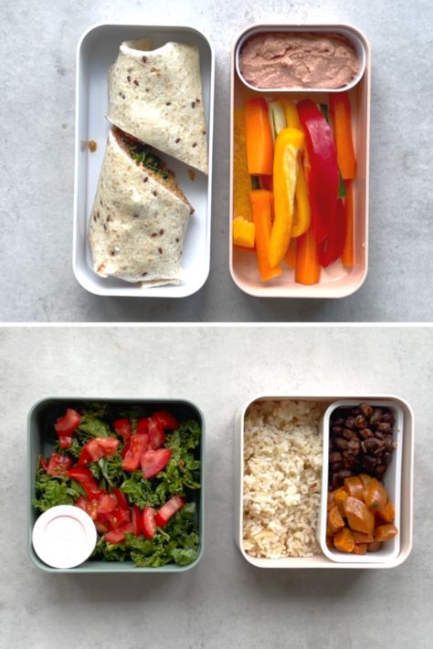 Vegan Bento Box Ideas, Lunch Ideas School, Vegan Bento, Bento Box Lunch Ideas, Box Lunch Ideas, Chickpea Burger, Cold Lunches, Food Mood, Homemade Hummus