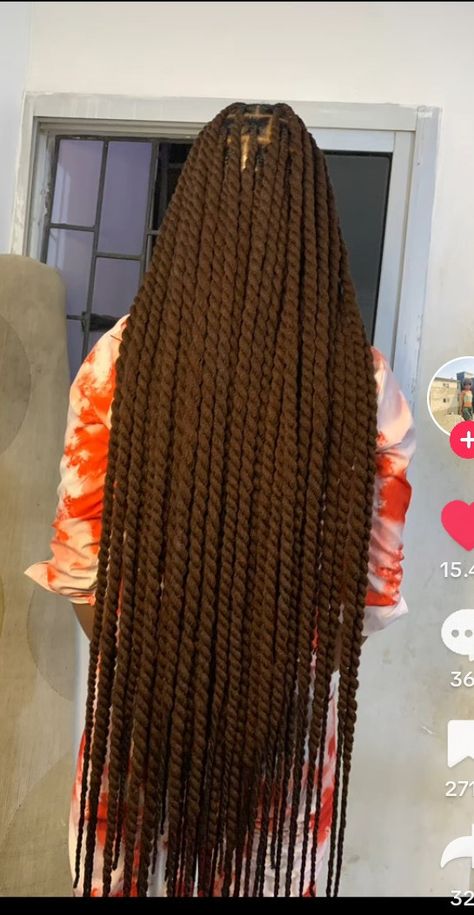 Jumbo Twist With Brazilian Wool, Wool Style Hair, Brown Marley Twists Long, Wool Hairstyles African Hair Braids, Knotless Braids With Brazilian Wool, Big Long Braids, Twisting With Brazilian Wool, Brazilian Wool Locs, Jumbo Marley Twist Hairstyles