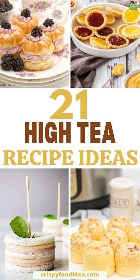 High Tea Recipes, Tea Party Sandwiches Recipes, Winter Snacks, Tea Party Menu, High Tea Food, Tea Party Sandwiches, Tea Sandwiches Recipes, Tea Time Party, Tea And Crumpets