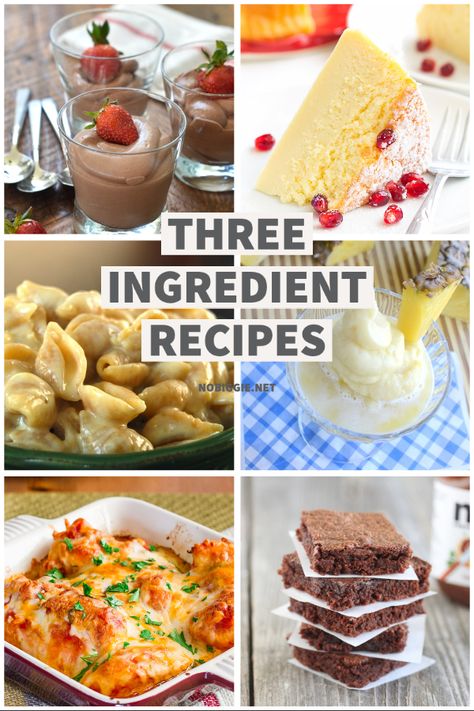 Three Ingredient Recipes, Homemade Appetizer, 3 Ingredient Recipes, Semi Homemade, 5 Ingredient Recipes, Filling Food, Homemade Biscuits, Recipe Roundup, Crockpot Meals