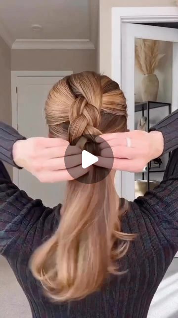 How To Do A Simple Updo Hairstyle Tutorials, Long Hair Styles Ponytail Hairdos, Braids For Thick Long Hair, Simple Hair Styles Medium Length Hair, Cute But Simple Hairstyles, Lazy Hairstyles For Long Hair, Long Thick Hair Hairstyles, How To Braid Your Own Hair, Diy Hairstyles For Long Hair