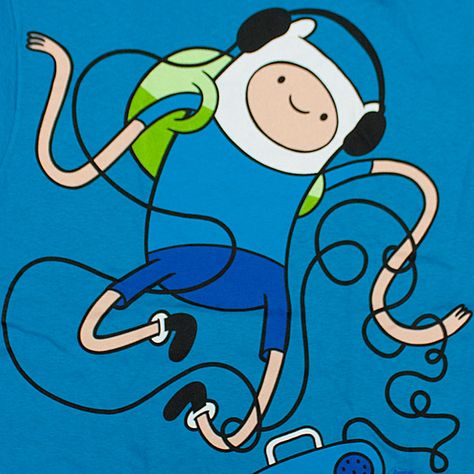 Blue Adventure Time wallpaper of Finn <3 One of my favorite cartoons Adventure Time Playlist Cover, Listening To Music Art, Music Pfps, Adventure Time Music, Lilo Pelekai, Popular Cartoon Characters, Adveture Time, Dear Brother, Time Wallpaper