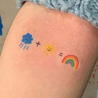 Rainbow Tattoo Ideas, Tattoo Ideas And Meanings, Lgbt Tattoo, Small Colorful Tattoos, Rainbow Tattoo, Full Hand Tattoo, Gay Tattoo, Tattoo Beautiful, Body Aesthetic