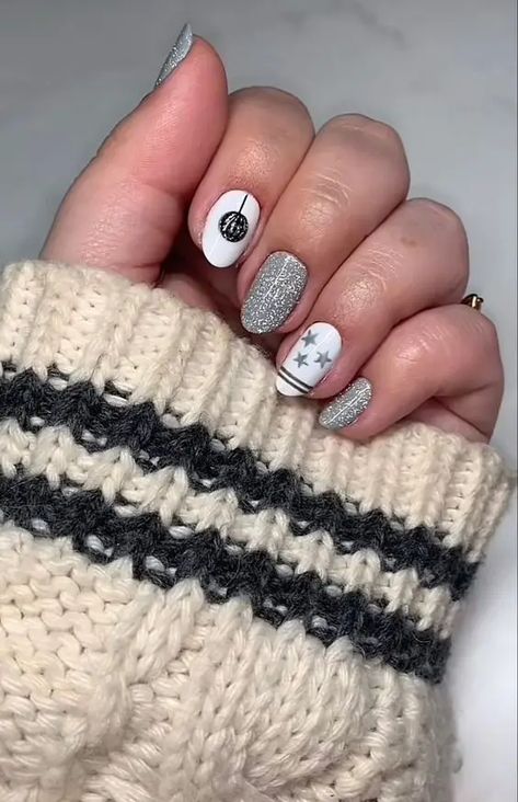 13 Timeless Taylor Swift Inspired Nail Designs - Winky Pink Taylor Swift Eras Tour Nail, Mirrorball Nails, Taylor Swift Nail Ideas, Timeless Taylor Swift, Eras Tour Nail, Folklore Mirrorball, Taylor Swift Nails, Taylor Swift Folklore, Taylor Swift Inspired