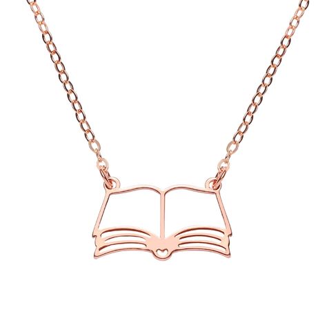 PRICES MAY VARY. Unique Design: Our book pendant necklace adopt a hollow book frame pattern, a smooth, metallic texture, cute and elegant, suitable for various occasions, whether dating, commuting or outing, are very suitable for wearing. The unique style design makes you stand out easily. Book Lover Gift: Whether you are an avid reader , a devoted teacher or a bookworm, these necklace with book pattern are a wonderful expression of your interests. Exquisite Jewelry Packaging: As a bookish theme Book Lovers Wedding, Book Lover Jewelry, Book Frame, Librarian Gifts, Reader Gifts, Book Lovers Book, Book Pendant, Hollow Book, Book Lover Gifts