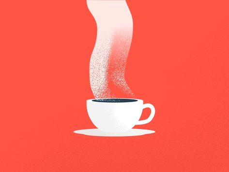 Coffee time by Adrien Ghenassia (Gadsh) Coffee Logo Animation, Coffee Motion Graphics, Cafe Animation, Subtle Animation, Coffee Animation, Pie Illustration, Vector Illustration Tutorial, Cafe Branding Design, Coffee Gif