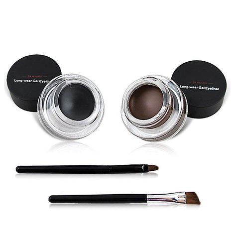 Best Waterproof Eyeliner, Brown Gel Eyeliner, Best Gel Eyeliner, Makeup For Small Eyes, Eyeliner Set, Eyeliner Brands, Cream Eyeliner, Casual Makeup, Brown Eyeliner