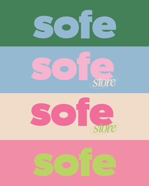 Throwback to @sofe.shop rebrand 💕🤍🖼️☁️🎀 💚🦋 - #sofestore #rebrand #brandidentity #graphicdesign #graphicdesigner #branddesigner #creative #designstudio #illustration Branding For Illustrators, Font Color Palette, Trans Color Palette, Sale Graphics Design, Pink And Blue Design, Creative Studio Logo Design, Graphic Design Website Inspiration, Creative Brief Design, Self Branding Graphic Design