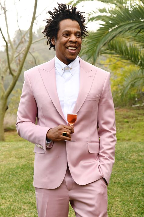 JAY-Z Claps Back at Fan Who Calls His Roc Nation Party Suit Pink: 'It's Mauve' Rhythm And Poetry, Roc Nation, Trinidad James, Beyonce And Jay Z, Beyonce And Jay, Kevin Hart, Blue Ivy, Party Suits, Pink Suit