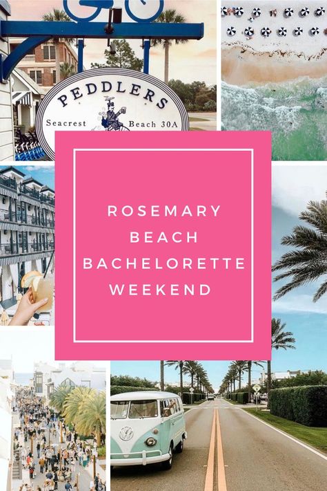 Rosemary Beach Bachelorette, Free Bachelorette Party Games, Bachelorette Party Beach Theme, Bachelorette Beach Weekend, Bachelorette Party Itinerary, Bachelorette Planning, Beach Bachelorette Party, Seacrest Beach, Rosemary Beach Florida