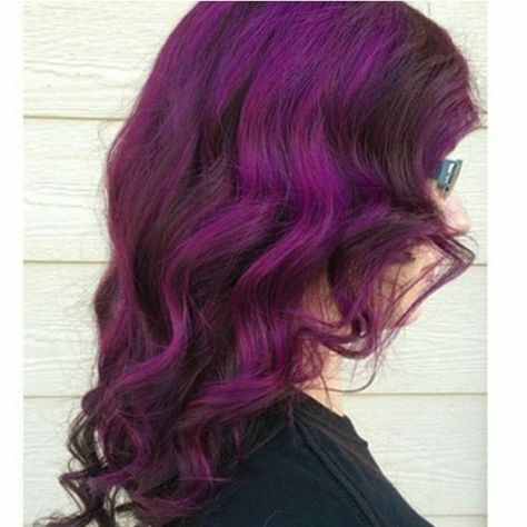 This lovely color looks just like our #PlumPassion. Manic Panic Plum Passion, Passion Hair, Hair Color Mahogany, Hair Color Asian, Funky Hair, Colored Hair Tips, Colourful Hair, Haute Hair, Fabulous Hair