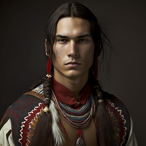 Native American Male Art, Native American Hairstyles Mens, Native American Men Art, Native American Character Art, Native Character Design, Native American Fantasy Art, Native American Hairstyles, Native American Character Design, Native American Oc