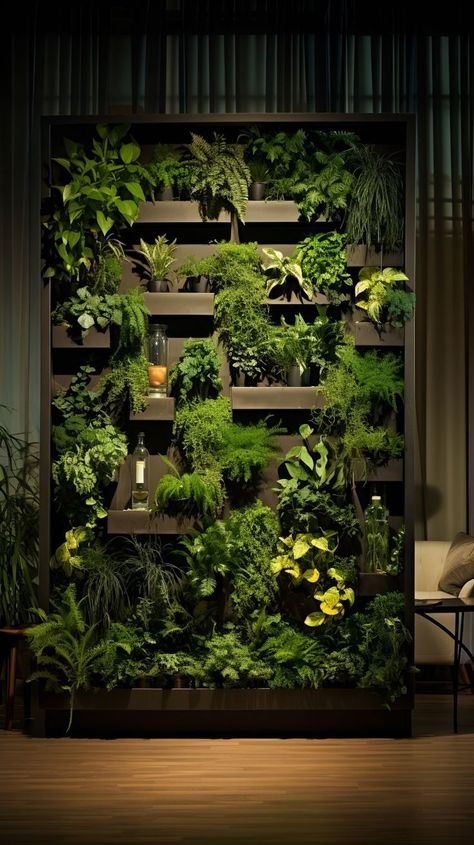 Vertical Plant Wall, Living Wall Indoor, Living Wall Planter, Green Wall Design, Garden Perennials, Wall Hanging Decorations, Artificial Green Wall, Best Front Doors, Indoor Plant Wall