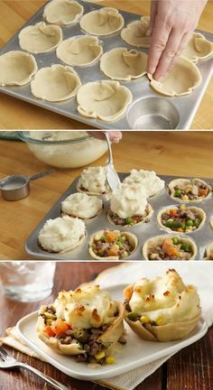 Muscle Breakfast, Pasti Fit, Muffin Pan Recipes, Tin Recipes, Shepherds Pie Recipe, Muffin Tin Recipes, Pot Pies, Protein Recipes, Think Food