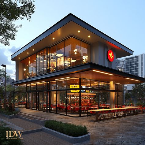 Transform Your Restaurant’s Exterior Into a Showstopper ✨🏙️ Your restaurant’s exterior is the first thing customers see, setting the tone for their entire experience. At IDW, we believe a well-designed exterior not only attracts attention but also invites customers to enjoy a memorable dining experience. 🌟🚪 Whether you envision a sleek, modern façade or a warm, inviting entrance, we’ll help you create an exterior that reflects your brand’s personality. From stylish lighting to cozy outdoor ... Premium Restaurant, Concept Restaurant, Restaurant Facade, Restaurant Entrance, Commercial Design Exterior, Cozy Restaurant, Restaurant Ideas, Cozy Outdoor, Stylish Lighting