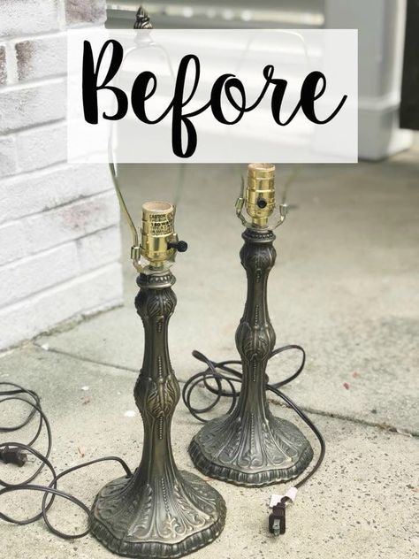 Baroque Table Lamp Makeover + Olivia's Bedroom Progress - Bless'er House Thrifted Table, Baroque Bedroom, Thrift Decor, French Baroque, Modern Baroque, Baroque Decor, Feminine Decor, Lampe Diy, Thrifted Home Decor