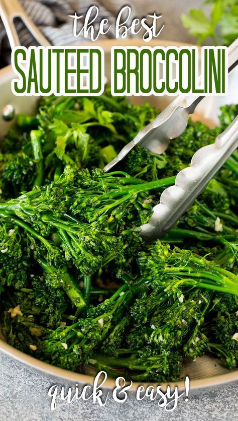 Broccolini Sauteed, How To Cook Broccolini, Brocolini Recipes, Broccolini Recipe, Broccoli Side Dish, Broccoli Sauteed, Vegetable Side Dishes Recipes, Christmas Food Dinner, Recipes From Heaven