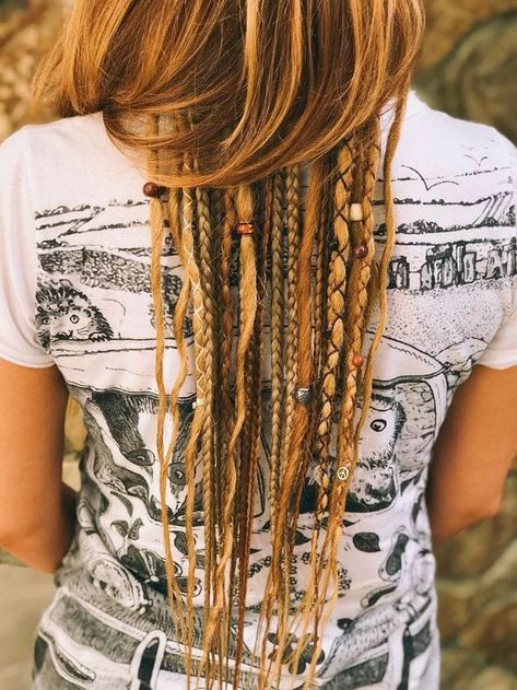 Beach Hair Wrap, Partial Dreads, Boho Hair Wrap, Dread Braids, Beautiful Dreadlocks, Viking Hair, Hippie Hair, Dread Hairstyles, Dreadlock Hairstyles