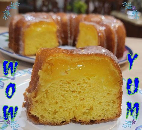 Tunnel of Lemon Bundt Cake – Angie's Open Recipe Box Tunnel Of Lemon Bundt Cake, Lemon Tunnel Cake, Lemon Cream Bundt Cake, Tunnel Bundt Cake Recipes, Pudding Filled Bundt Cake Recipes, Extreme Lemon Bundt Cake Recipe, Lemon Bundt Cake With Pudding, Tunnel Of Fudge Bundt Cake, Canned Pie Filling