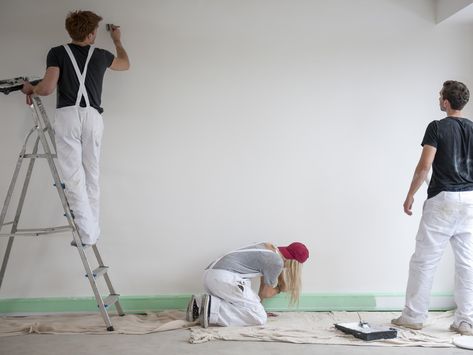 Hiring Professional House Painters? Always Ask This Question About Your Cost Estimate Minimalist Hairstyle, Industrial Paintings, Paint Your House, House Painter, Painting Contractors, Professional Painters, Old Hands, Painting Services, Types Of Painting