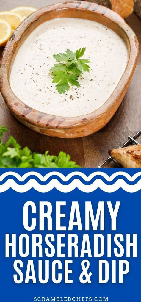 How To Make Creamy Horseradish Sauce, Horseradish Dipping Sauce Recipe, Blue Cheese Horseradish Sauce, Creamy Horseradish Sauce For Corned Beef, Sour Cream Horseradish Sauce, Horseradish Cream Sauce For Corned Beef, Horseradish Crusted Steak, Horseradish Chip Dip, Horseradish Dip For Chips