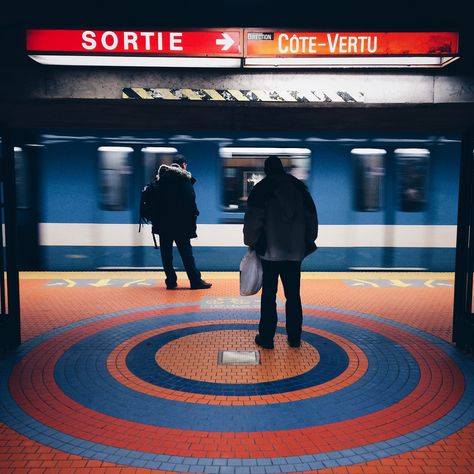 montreal metro motion | by RyanLebel Montreal Metro, Rapid Transit, Metro Station, Favorite City, Vintage Poster, Summer Travel, Train Station, Aesthetic Photography, East Coast