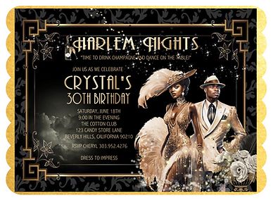 Harlem Nights Attire, Harlem Nights Theme Party, Harlem Nights Theme, Roaring 20s Birthday, Couple Birthday, Harlem Nights, Woman Birthday Party, Birthday Event, Moreno Valley