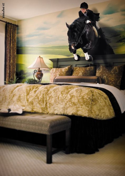 Horse - Out of Bounds by Abducted47 on DeviantArt Horse Girls Bedroom, Horse Room Decor, Horse Themed Bedrooms, Horse Bedroom, Horse Room, Horse Stable, Horses Theme, Equestrian Decor, Calming Atmosphere